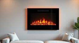 top wall mounted electric fireplaces
