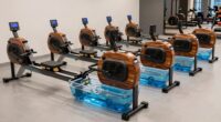 top water rowing machines