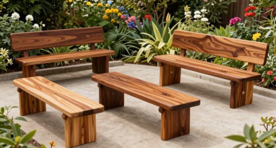 top wooden garden benches