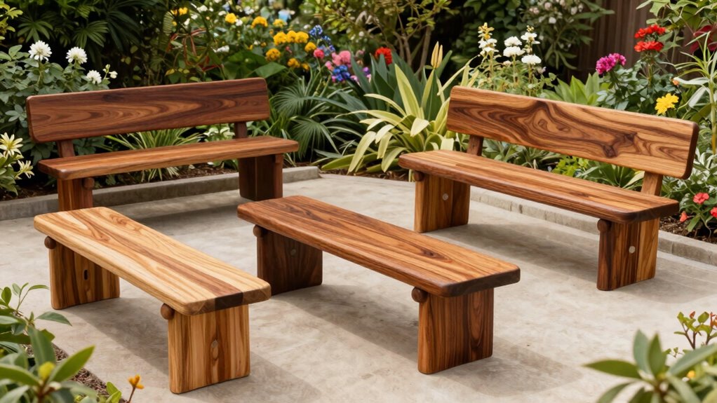 top wooden garden benches