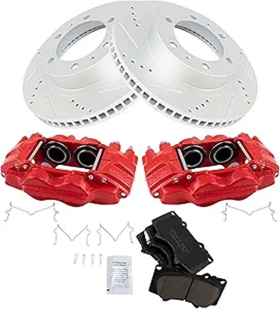 TRQ Brake Pad & Rotor Kit for Toyota SUVs