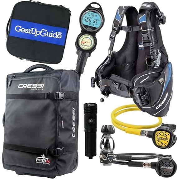 travel dive gear set