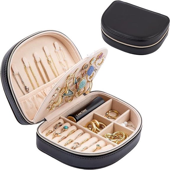 15 Best Leather Jewelry Organizers to Keep Your Accessories Stylishly Organized 17 ProCase Travel Jewelry Box in PU Leather