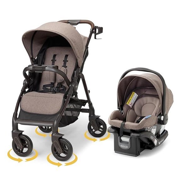 Graco Merge Travel System Baby Stroller & Car Seat