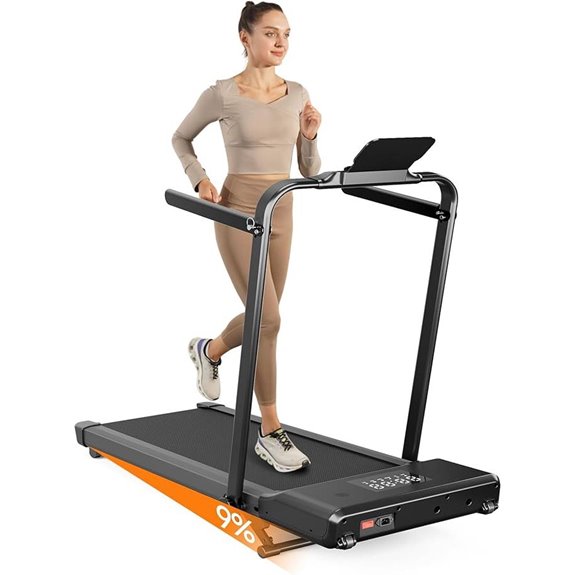 Walking Pad Treadmill with Handle and Remote Control