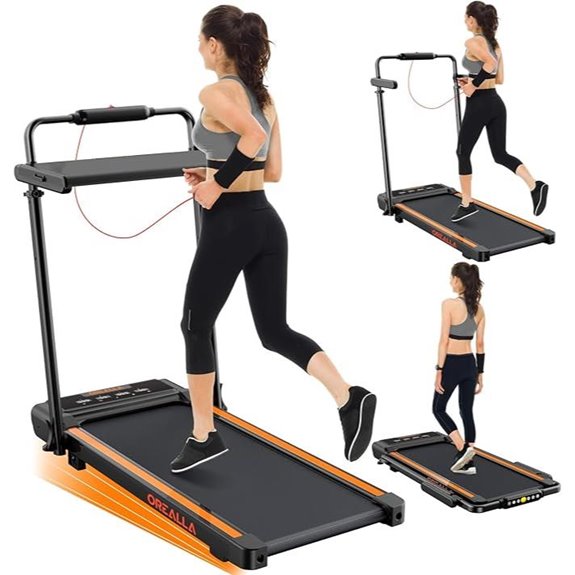 Walking Pad Treadmill with Incline Desk Remote