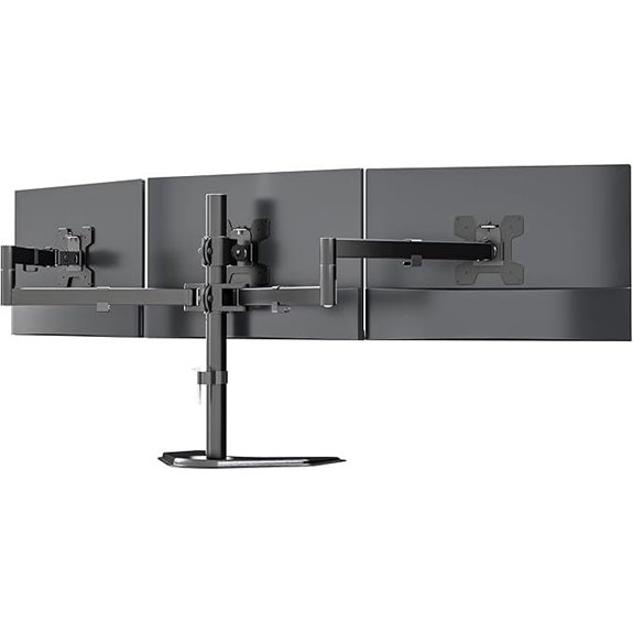 14 Best Triple Monitor Stands for Sim Racing in 2026 14 WALI Triple Monitor Stand for 27-inch Screens