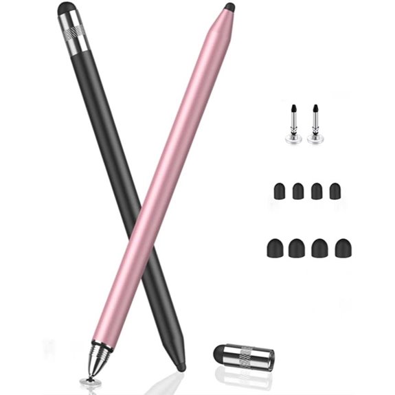 MEKO 3-in-1 Stylus Pens for Touchscreens (2 Pack)