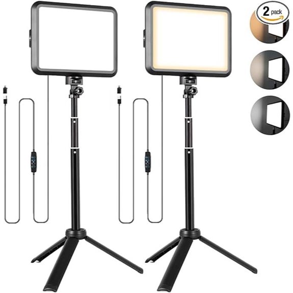 NiceVeedi 8 Dimmable LED Video Light Kit (2-Pack)