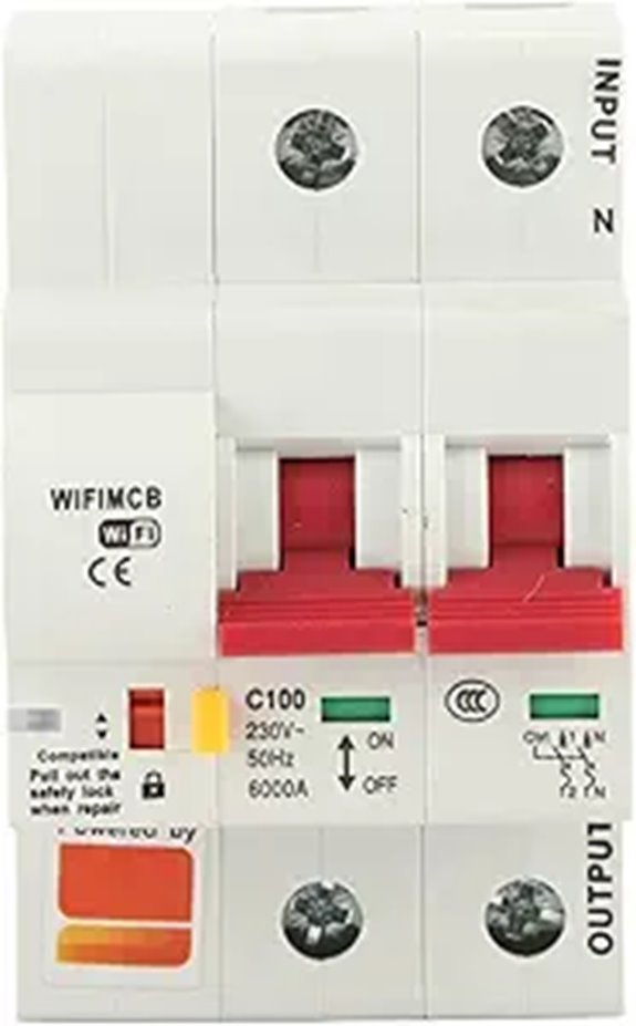 15 Best Circuit Breaker Smart Panels for Enhanced Home Safety and Control 3 Eujgoov 2P 100A Smart Circuit Breaker