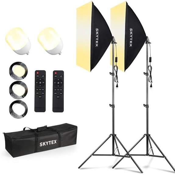 15 Best Softbox Lights for Film Production in 2026 14 Skytex 2-Pack Softbox Lighting Kit with LED Bulbs
