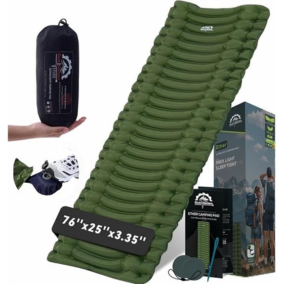 Gear Doctors Ether Ultralight Camping Sleeping Pad