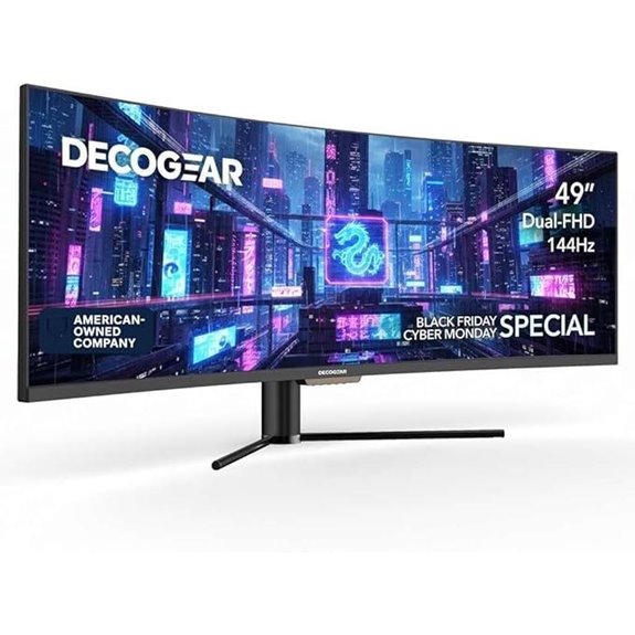 15 Best Ultrawide Monitors for Video Editing in 2026 4 Deco Gear 49” Ultrawide Monitor 144Hz HDR USB-C