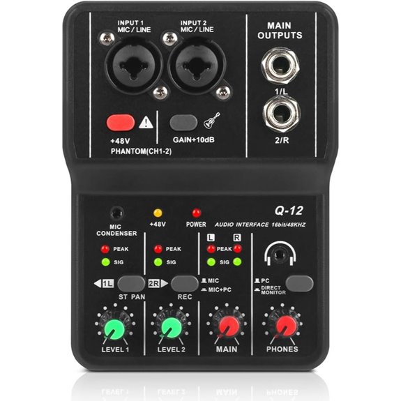 XTUGA USB Audio Interface for PC and Studio Recording