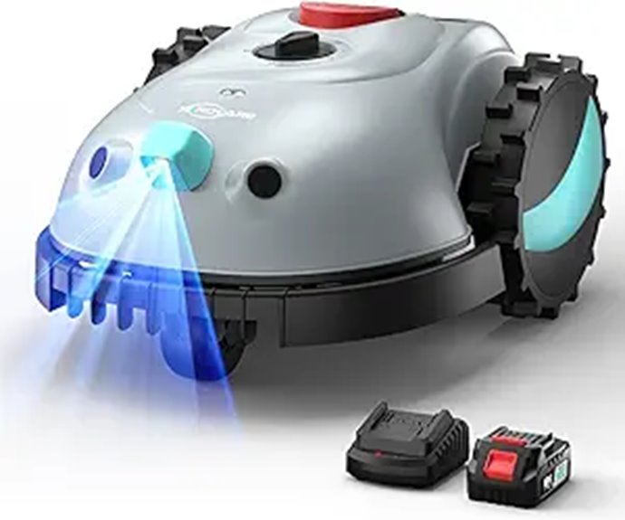 V100 Robotic Lawn Mower with Obstacle Avoidance