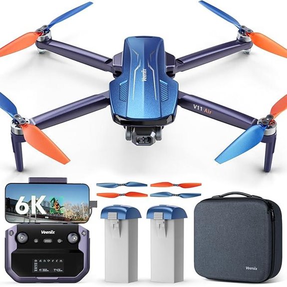 15 Best Drones for Aerial Videography in 2026 4 V11Air Drone with 6K UHD Camera and 70Min Flight