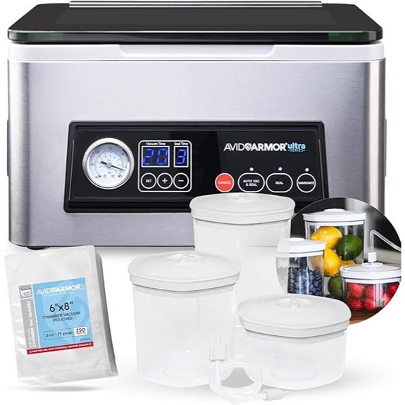 USV20 Vacuum Sealer with Canisters & Pouches