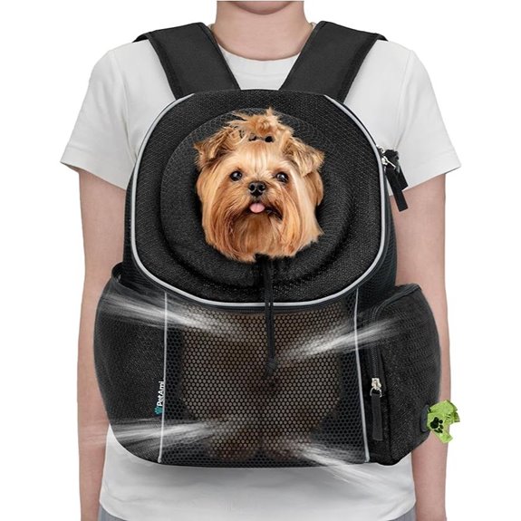 PetAmi Ventilated Dog & Cat Chest Carrier Backpack