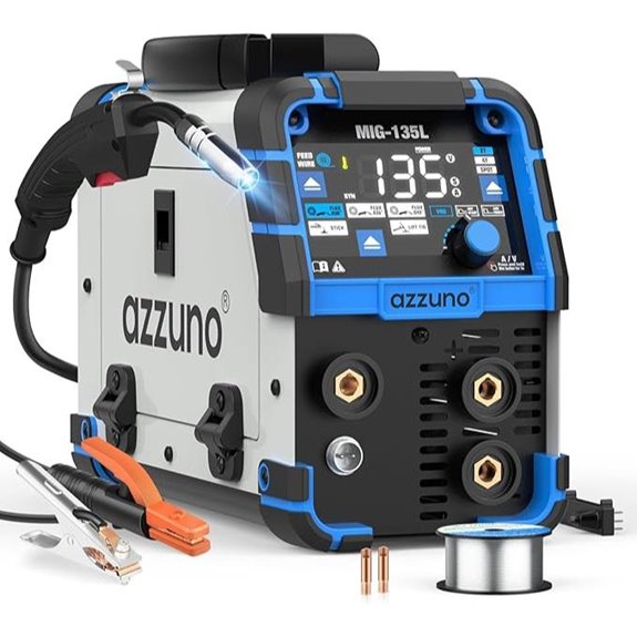 AZZUNO MIG Welder 135Amp 3-in-1 Flux Core TIG Stick