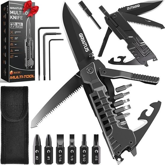17-in-1 Multitool Knife for Camping and Survival
