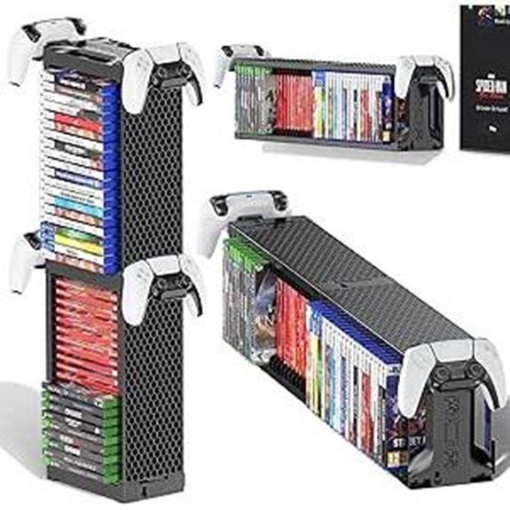 15 Best Game Storage Stands to Organize Your Collection in 2026 3 Kytok Video Game Disc Rack with Controller Holder