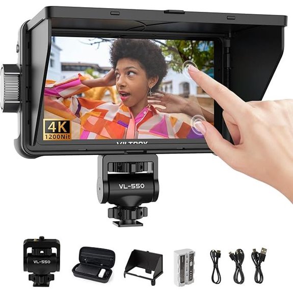 15 Best Portable Field Monitors for Video Production in 2026 3 VILTROX DC-550 4K Touchscreen Camera Field Monitor
