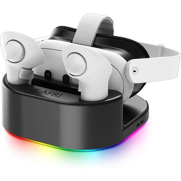 KAFRI VR Charging Dock with RGB Light & Stand