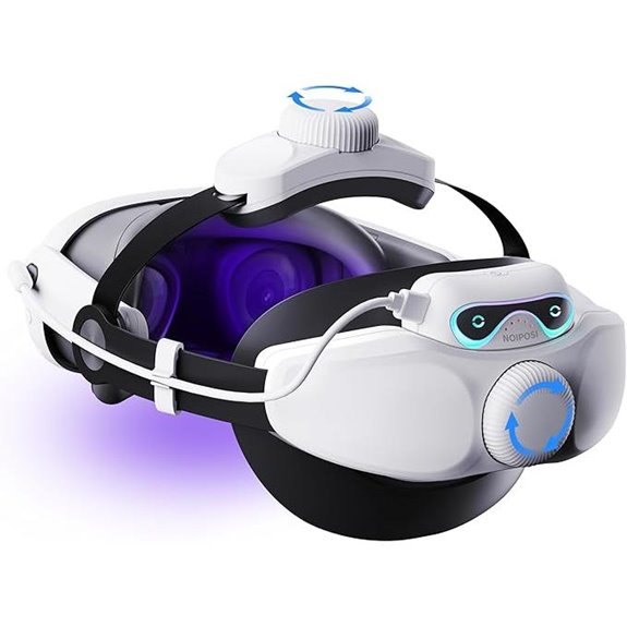 Noiposi 10000mAh VR Head Strap for Meta Quest 2/3