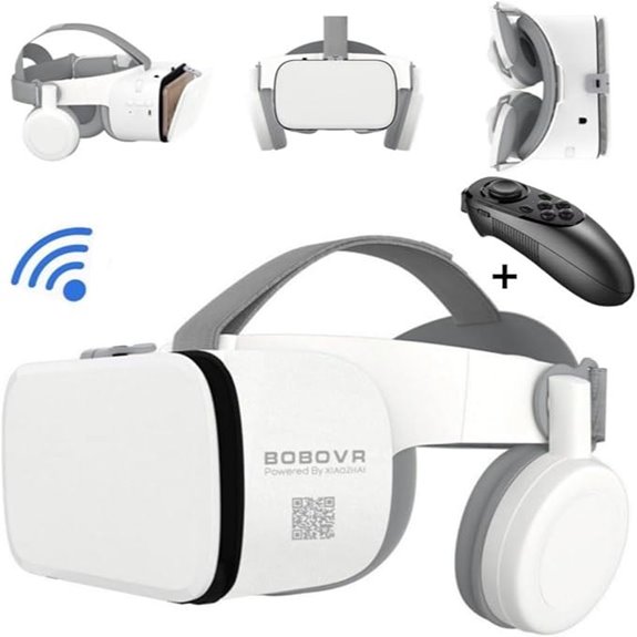 12 Best VR Headsets for Families in 2026 to Enjoy Together 6 VR Headset with Bluetooth Headphones for iPhone & Android