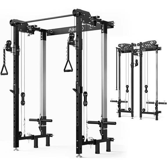 Mikolo Wall-Mounted Foldable Power Rack & Functional Trainer