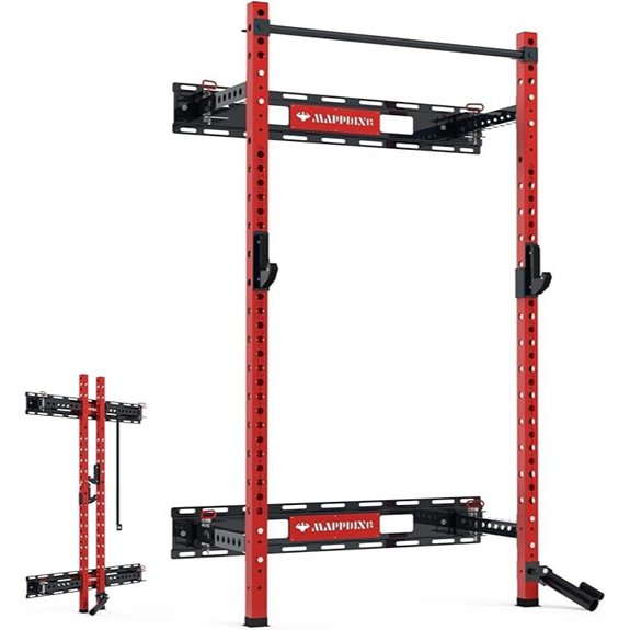 15 Best CrossFit Rigs of 2026 for Ultimate Strength and Flexibility 7 Wall-Mounted Folding Squat Cage with Pull-Up Bar