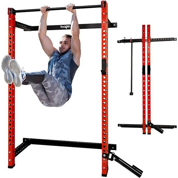 15 Best CrossFit Rigs of 2026 for Ultimate Strength and Flexibility 13 Yes4All Wall-Mounted Folding Squat Rack with Landmine