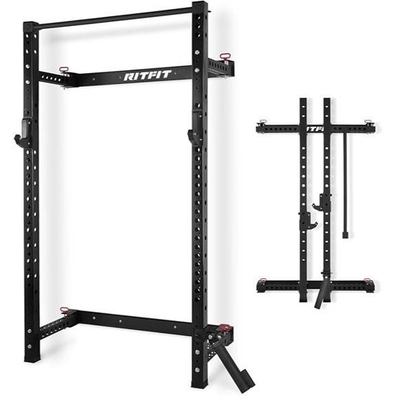 15 Best CrossFit Rigs of 2026 for Ultimate Strength and Flexibility 10 RitFit Wall-Mounted Folding Squat Rack with Attachments