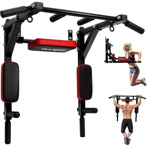 Yes4All Wall-Mounted Pull Up Bar for Home Gym