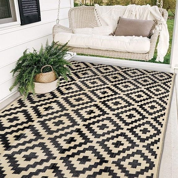 15 Best Waterproof Outdoor Rugs That Combine Style and Durability 3 Waterproof Outdoor Rug 5x8 ft for Patio and Camping