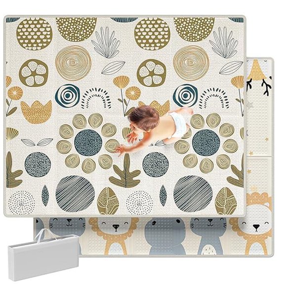 15 Best Foldable Playmats That Combine Convenience and Comfort 12 Mloong Baby Play Mat with Carry Bag Waterproof