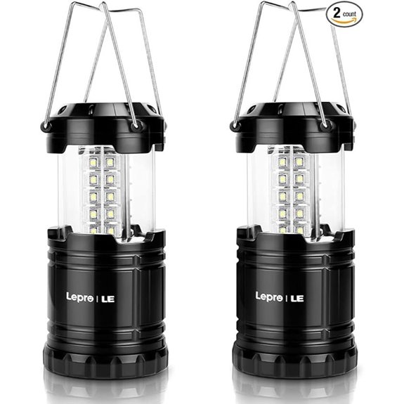 Lepro LED Camping Lanterns Battery Powered Waterproof