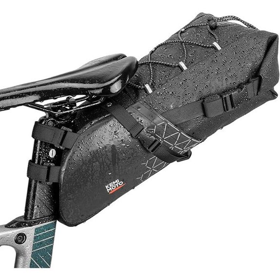 10 Best Gravel Bikes for Bikepacking in 2026: Top Picks for Adventure Enthusiasts 4 KEMIMOTO Waterproof Bike Seat Bag with Reflective Panel