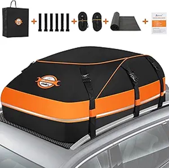 The 5 Best Heavy-Duty Roof Cargo Bags of 2026 for Ultimate Travel Storage 4 Sailnovo 20 Cu Ft Waterproof Car Roof Cargo Bag