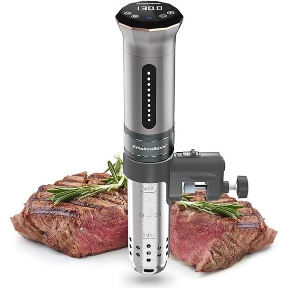 10 Best Sous Vide Machines of 2026 for Perfectly Cooked Meals 8 KitchenBoss Sous Vide Cooker Waterproof Digital Temperature Control