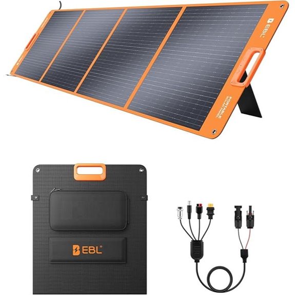 EBL 200W Waterproof Foldable Solar Panel for Power Stations