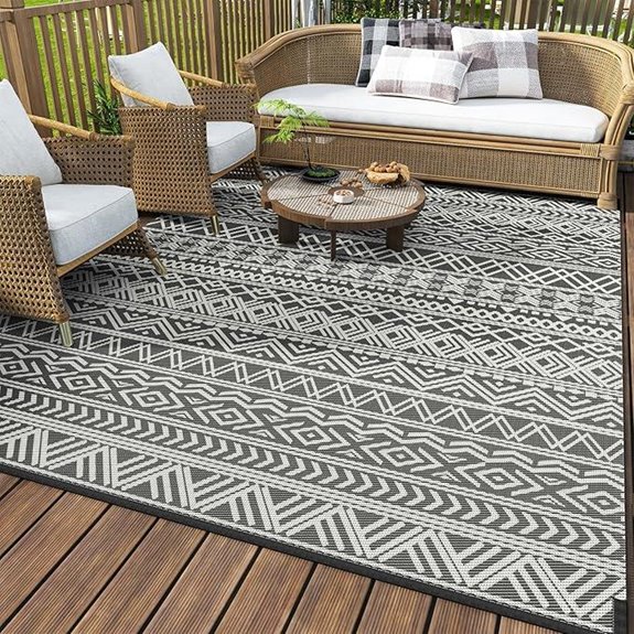 15 Best Waterproof Outdoor Rugs That Combine Style and Durability 8 MontVoo Waterproof Outdoor Rug 5x8 for Patio and Camping