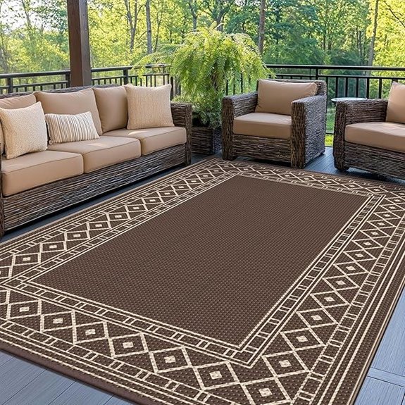15 Best Waterproof Outdoor Rugs That Combine Style and Durability 7 GENIMO Waterproof Outdoor Rug for Patio and Camping