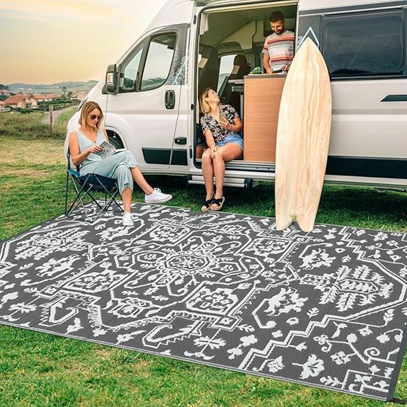 15 Best Waterproof Outdoor Rugs That Combine Style and Durability 13 Garvee Waterproof Outdoor Rug 9x12 for Patio RV Beach