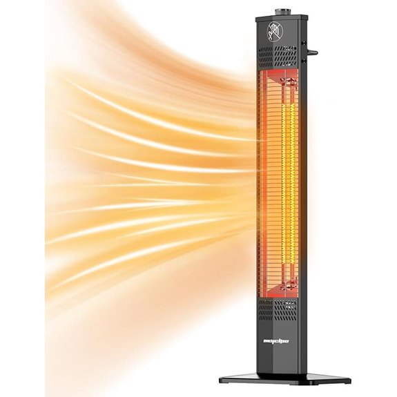 Portable Infrared Patio Heater with Waterproof Safety