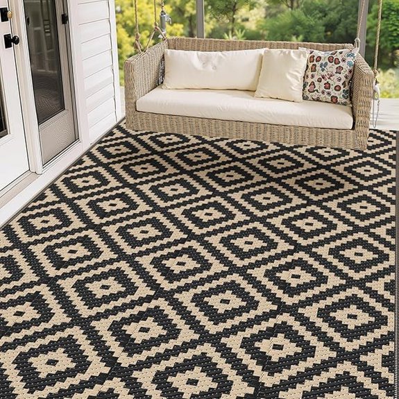 15 Best Waterproof Outdoor Rugs That Combine Style and Durability 15 Mattitude Waterproof Outdoor Rug 5x8 Ft Reversible