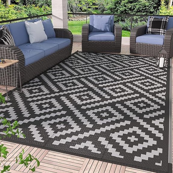 15 Best Waterproof Outdoor Rugs That Combine Style and Durability 4 GENIMO Outdoor Waterproof Reversible Patio Rug