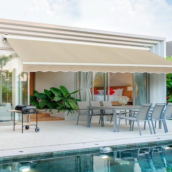 10 Best Motorized Awnings That Combine Convenience and Style in 2026 9 Diensweek 15'x10' Retractable Motorized Patio Awning