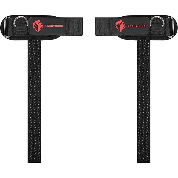 Ekkovision Weight Lifting Straps with Cuffed D Ring