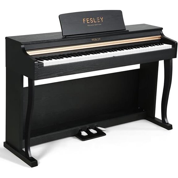 weighted digital piano with bluetooth